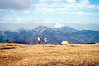 平ヶ岳から越後三山