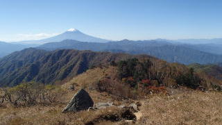 黒岳南面から見た富士山